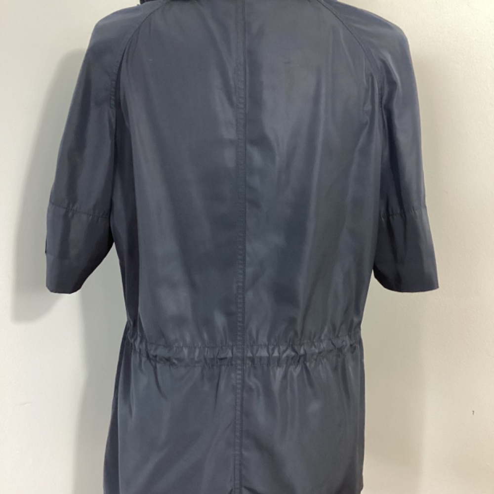 LAFAETTE 148 SZ MEDIUM NAVY SHORT SLEEVE PARKA JACKET CASUAL SPORT CHIC - Picture 5 of 13